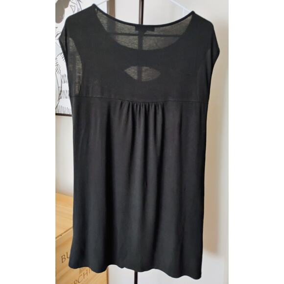 Large Vintage Black Express Mini Dress With Pockets And Sequins. Y2k. 2005. - Picture 6 of 13